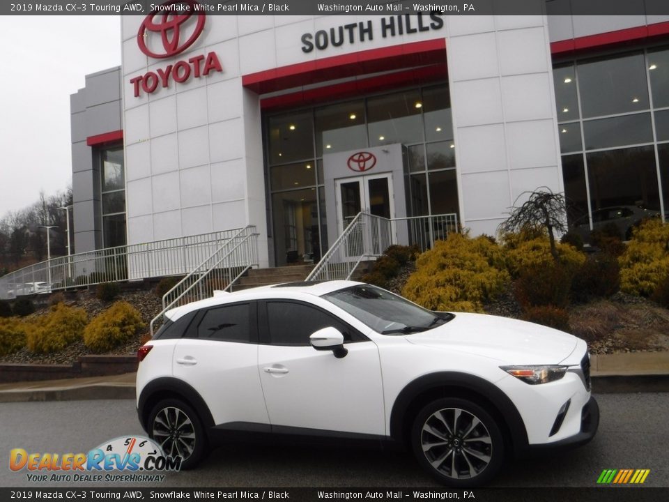 2019 Mazda CX-3 Touring AWD Snowflake White Pearl Mica / Black Photo #2