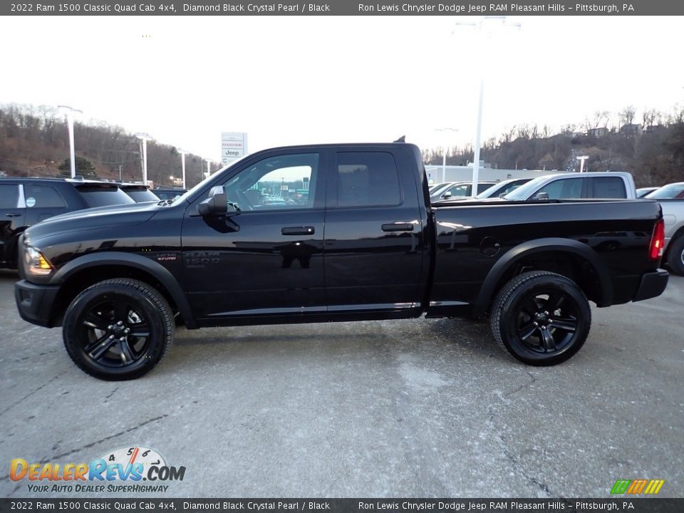 2022 Ram 1500 Classic Quad Cab 4x4 Diamond Black Crystal Pearl / Black Photo #2