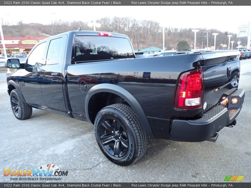 2022 Ram 1500 Classic Quad Cab 4x4 Diamond Black Crystal Pearl / Black Photo #3
