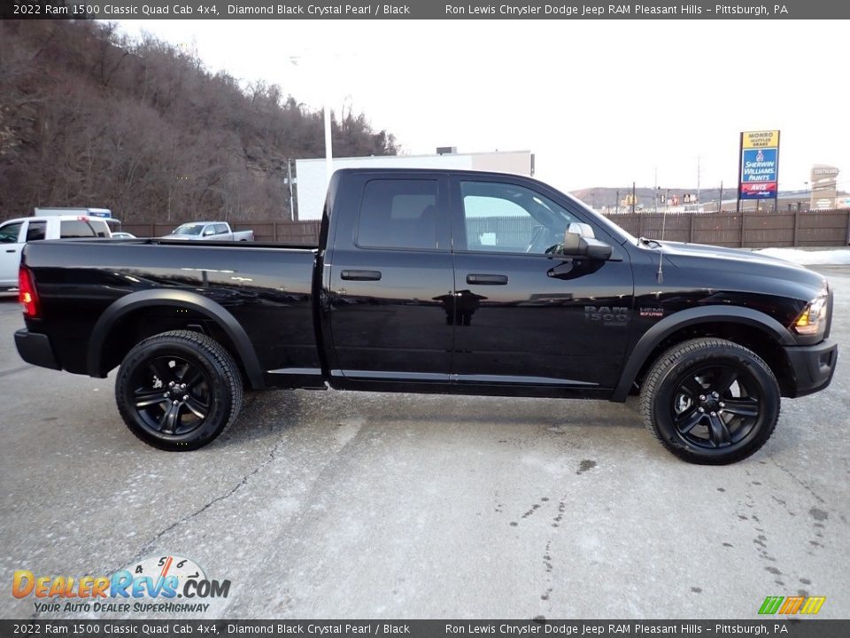 2022 Ram 1500 Classic Quad Cab 4x4 Diamond Black Crystal Pearl / Black Photo #6