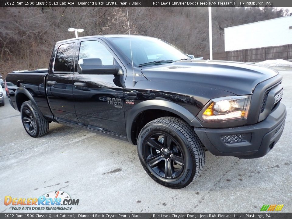 2022 Ram 1500 Classic Quad Cab 4x4 Diamond Black Crystal Pearl / Black Photo #7