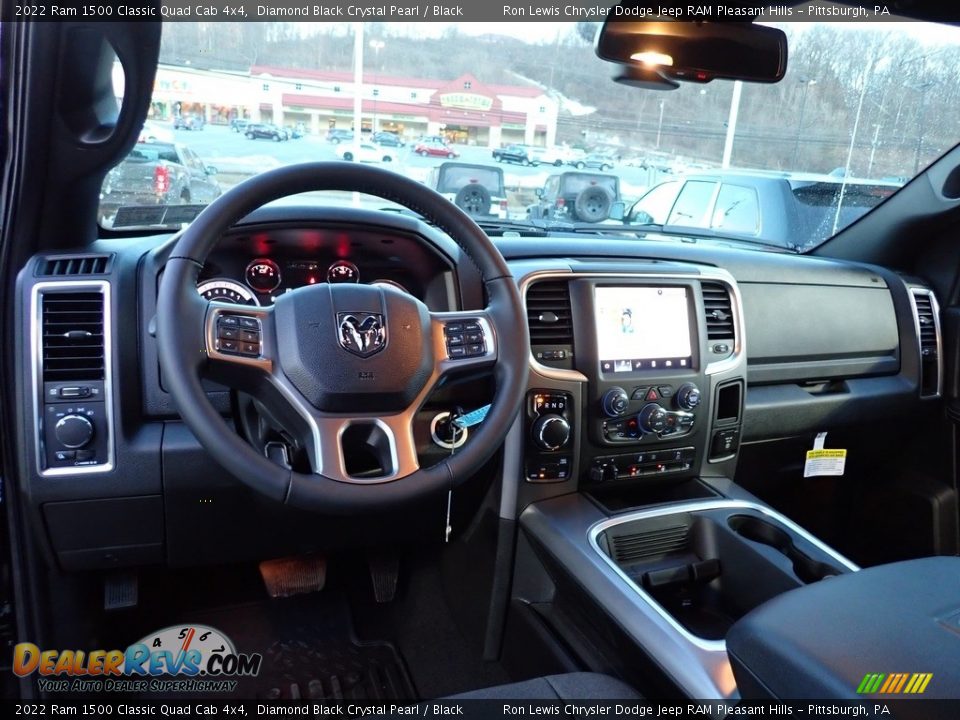 2022 Ram 1500 Classic Quad Cab 4x4 Diamond Black Crystal Pearl / Black Photo #13