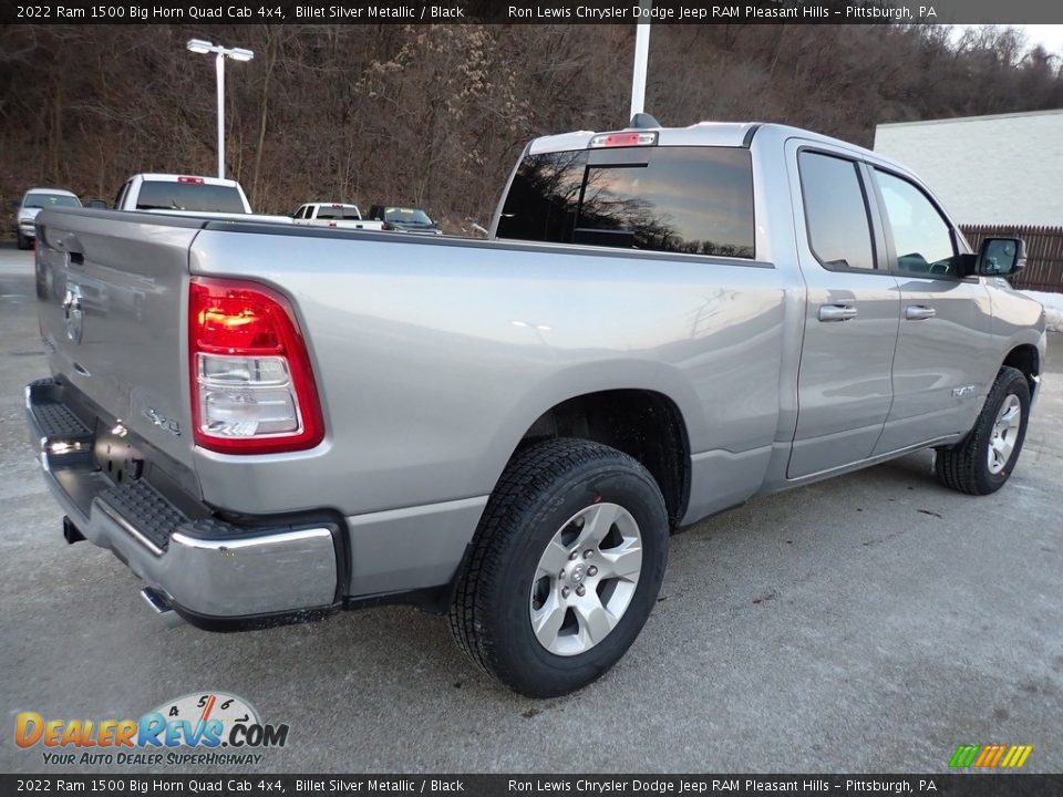 2022 Ram 1500 Big Horn Quad Cab 4x4 Billet Silver Metallic / Black Photo #5