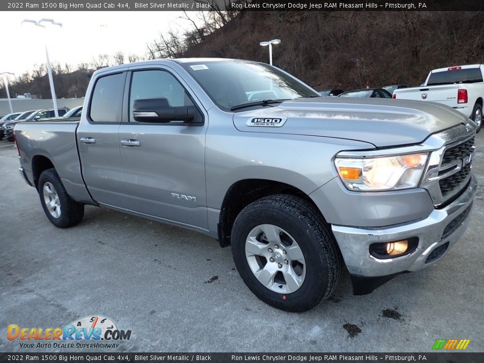 2022 Ram 1500 Big Horn Quad Cab 4x4 Billet Silver Metallic / Black Photo #7