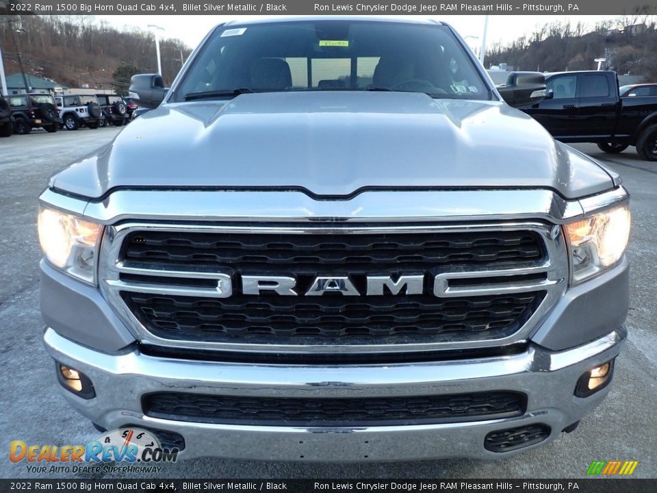 2022 Ram 1500 Big Horn Quad Cab 4x4 Billet Silver Metallic / Black Photo #8