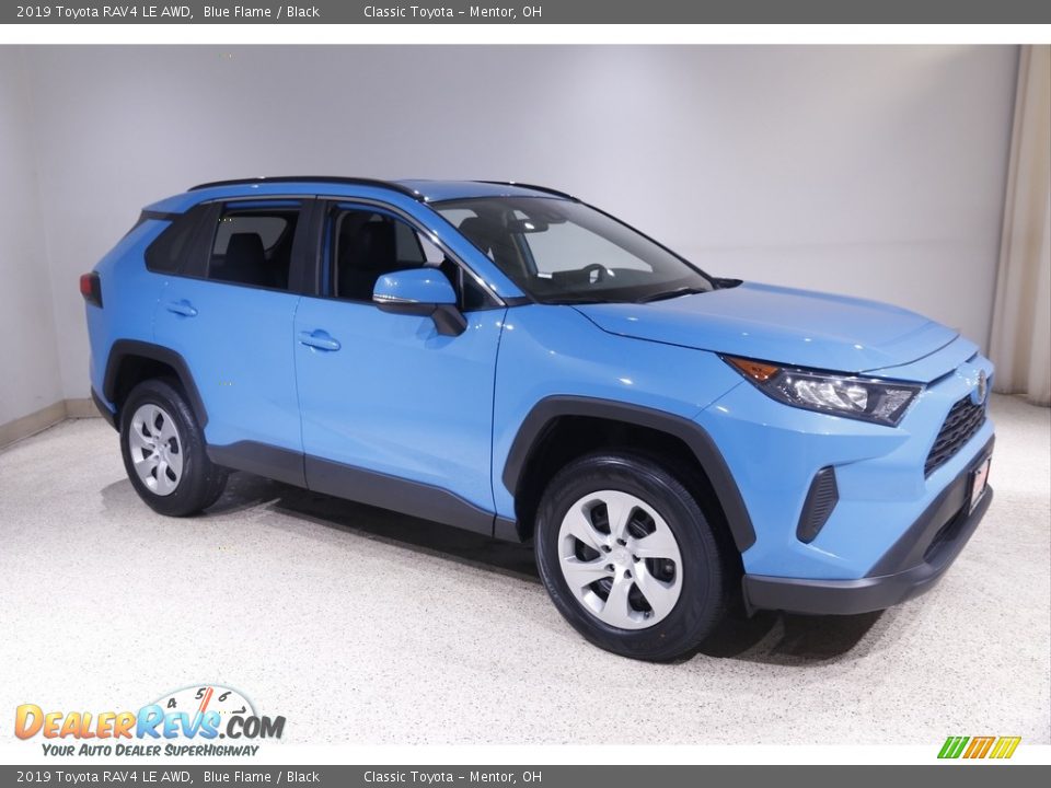 2019 Toyota RAV4 LE AWD Blue Flame / Black Photo #1