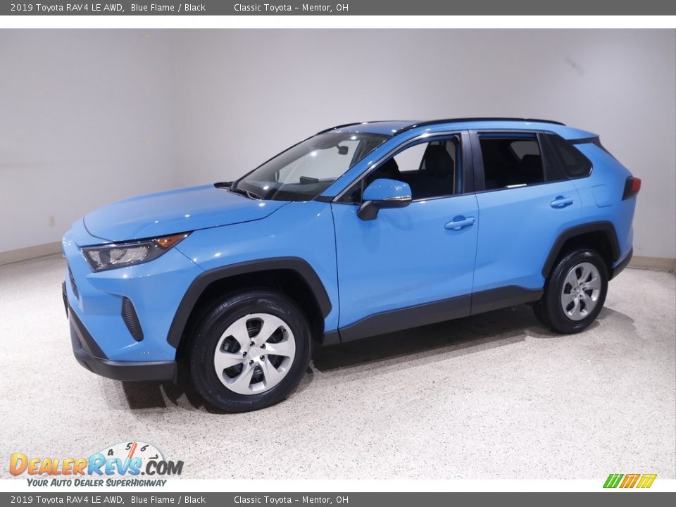 2019 Toyota RAV4 LE AWD Blue Flame / Black Photo #3