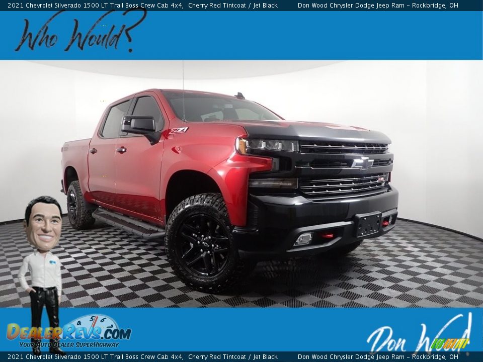 2021 Chevrolet Silverado 1500 LT Trail Boss Crew Cab 4x4 Cherry Red Tintcoat / Jet Black Photo #1