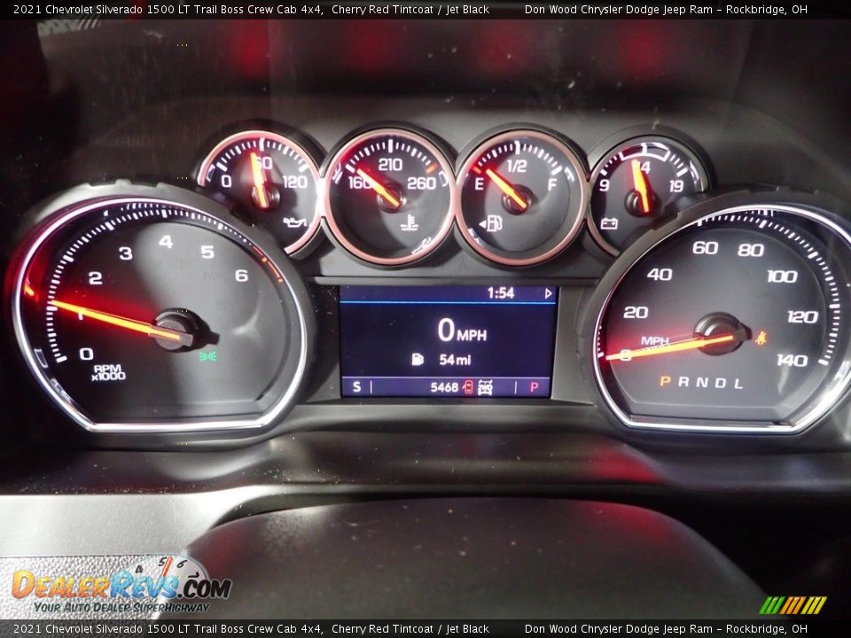 2021 Chevrolet Silverado 1500 LT Trail Boss Crew Cab 4x4 Cherry Red Tintcoat / Jet Black Photo #22