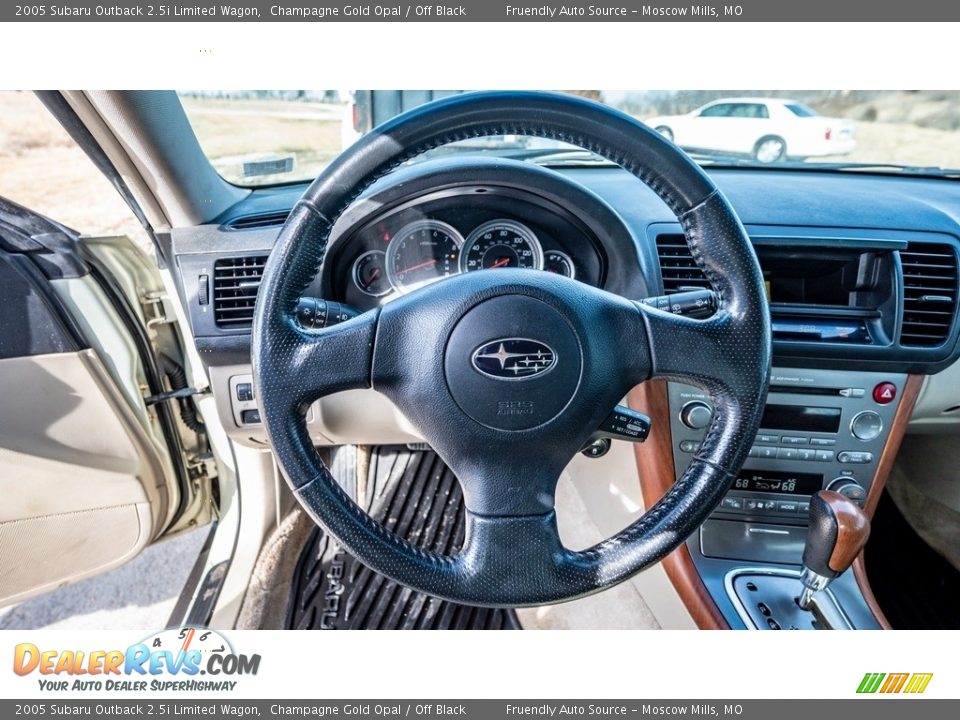 2005 Subaru Outback 2.5i Limited Wagon Champagne Gold Opal / Off Black Photo #31