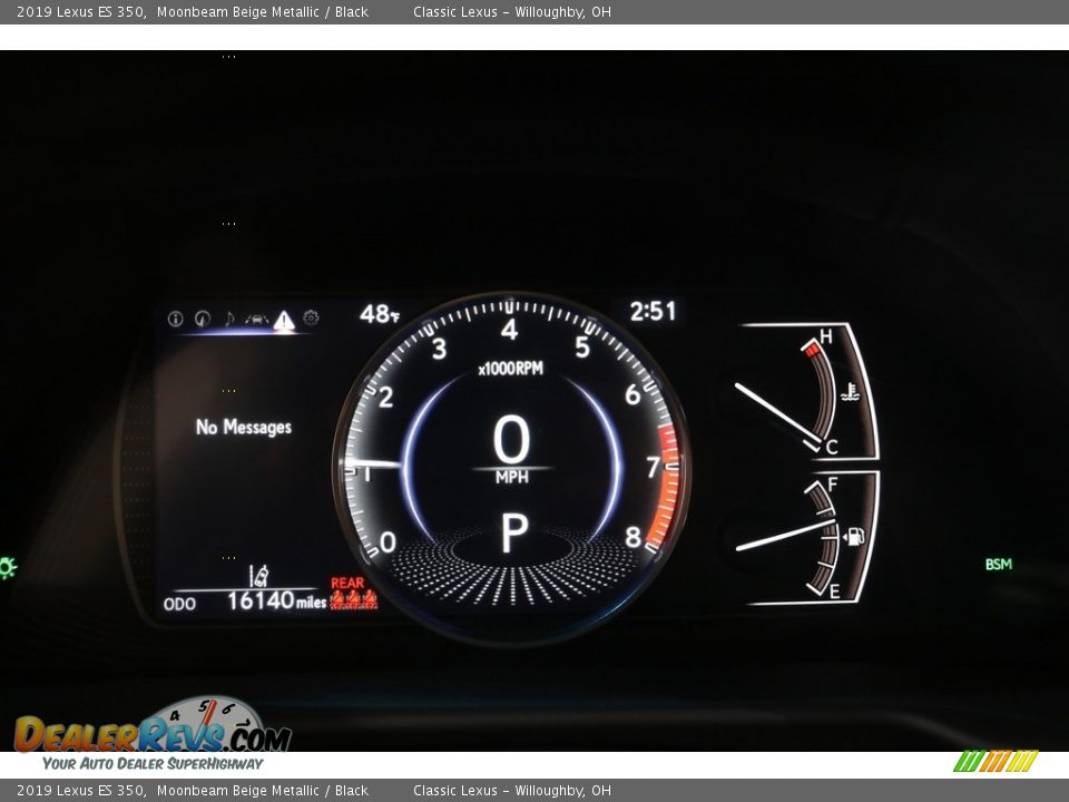 2019 Lexus ES 350 Moonbeam Beige Metallic / Black Photo #8