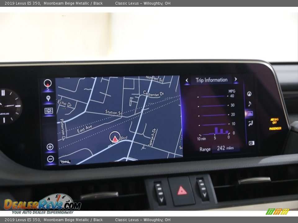 2019 Lexus ES 350 Moonbeam Beige Metallic / Black Photo #11