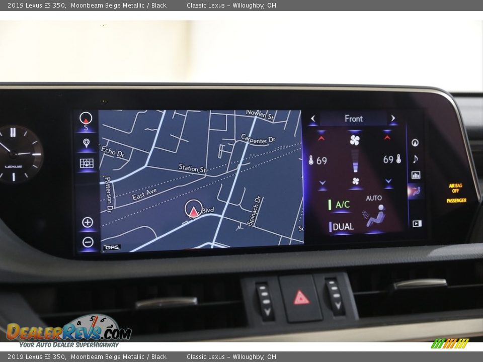 2019 Lexus ES 350 Moonbeam Beige Metallic / Black Photo #12