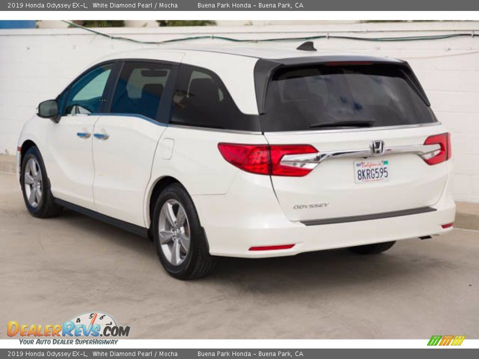 2019 Honda Odyssey EX-L White Diamond Pearl / Mocha Photo #2