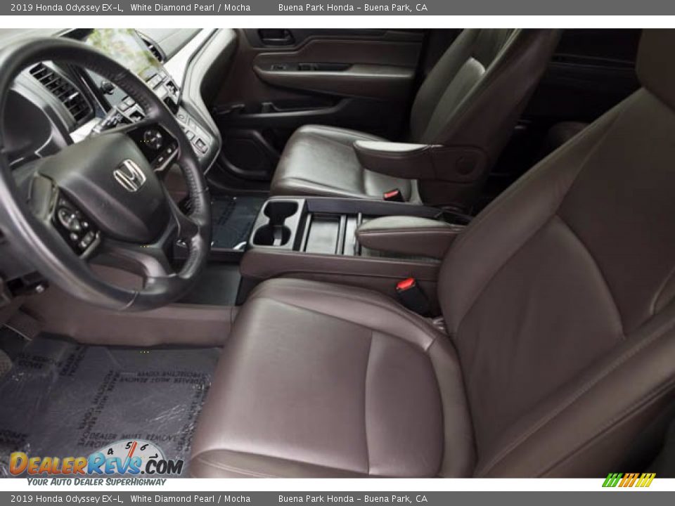 2019 Honda Odyssey EX-L White Diamond Pearl / Mocha Photo #3