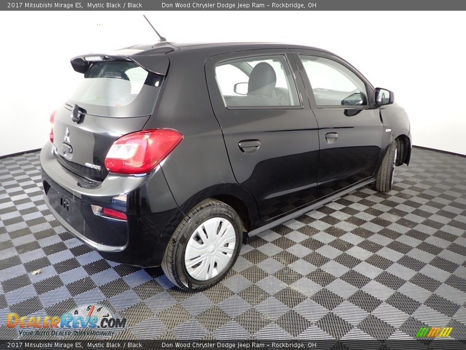 2017 Mitsubishi Mirage ES Mystic Black / Black Photo #10