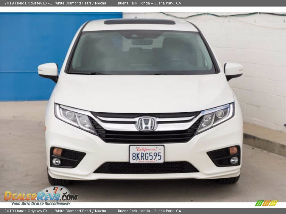 2019 Honda Odyssey EX-L White Diamond Pearl / Mocha Photo #7