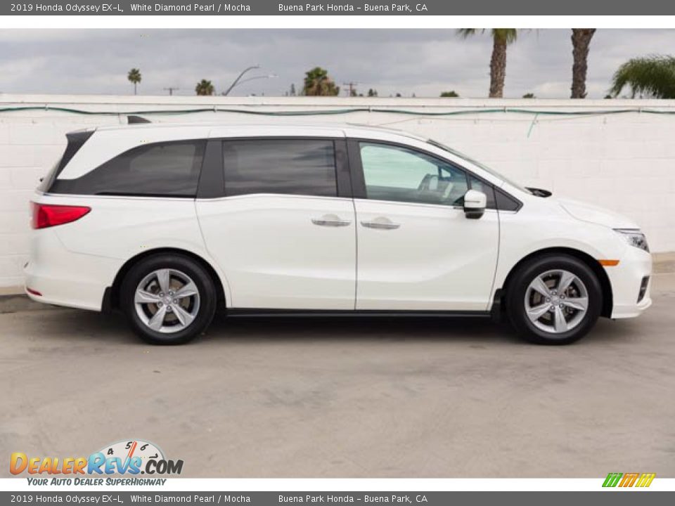 2019 Honda Odyssey EX-L White Diamond Pearl / Mocha Photo #10