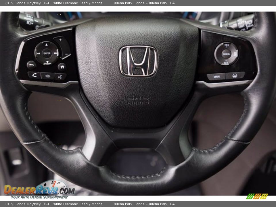 2019 Honda Odyssey EX-L White Diamond Pearl / Mocha Photo #11