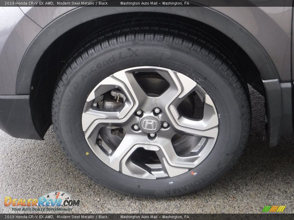 2019 Honda CR-V EX AWD Modern Steel Metallic / Black Photo #7