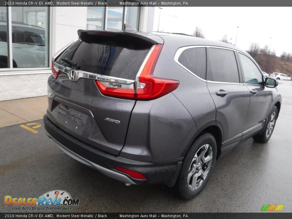 2019 Honda CR-V EX AWD Modern Steel Metallic / Black Photo #10