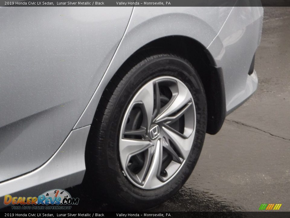 2019 Honda Civic LX Sedan Lunar Silver Metallic / Black Photo #3