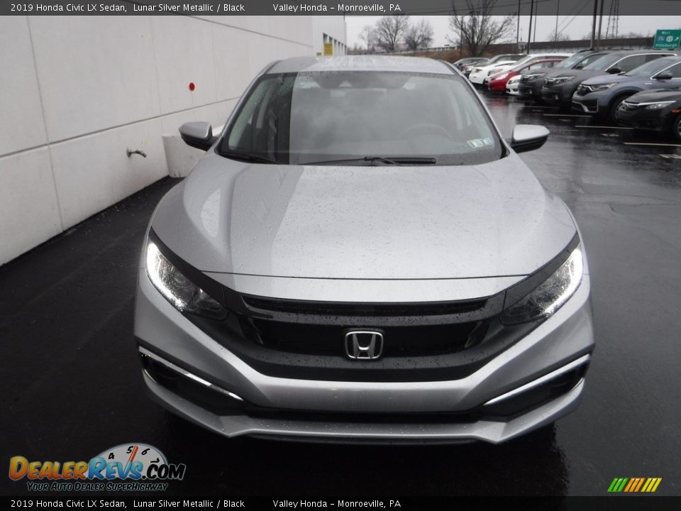 2019 Honda Civic LX Sedan Lunar Silver Metallic / Black Photo #4