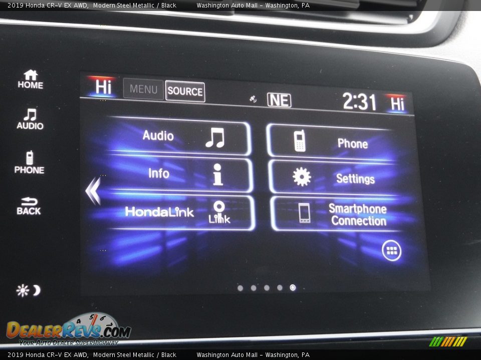2019 Honda CR-V EX AWD Modern Steel Metallic / Black Photo #21