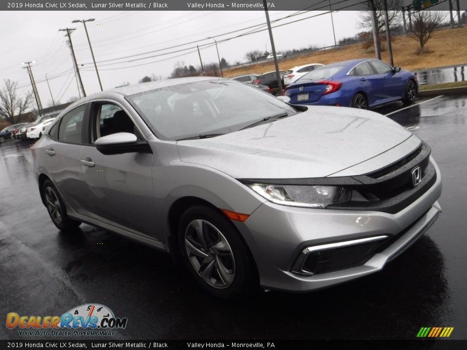 2019 Honda Civic LX Sedan Lunar Silver Metallic / Black Photo #5