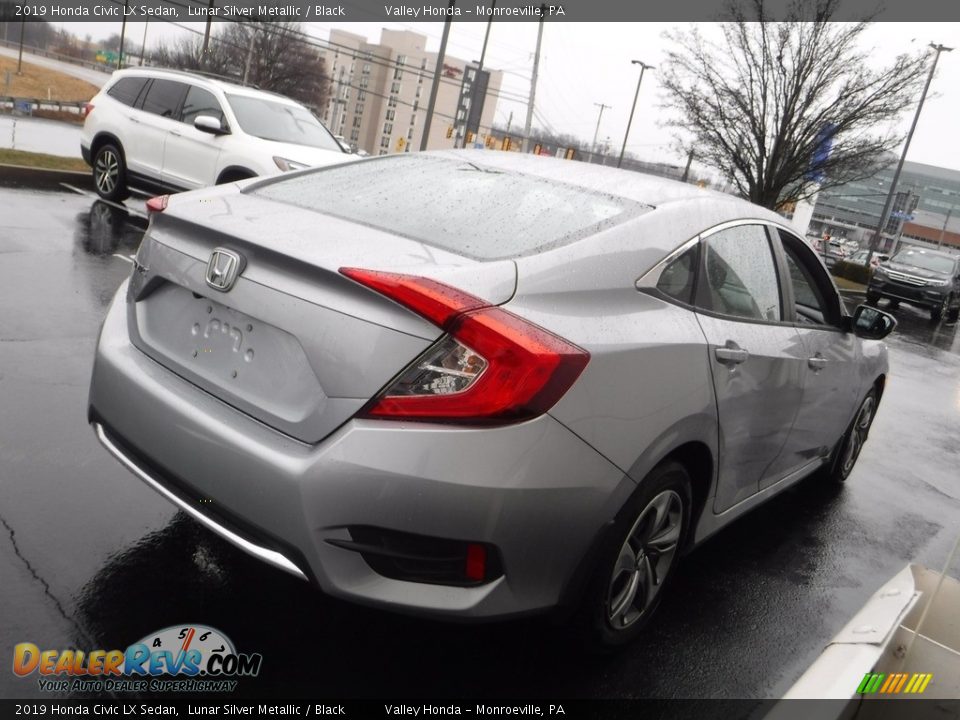 2019 Honda Civic LX Sedan Lunar Silver Metallic / Black Photo #6
