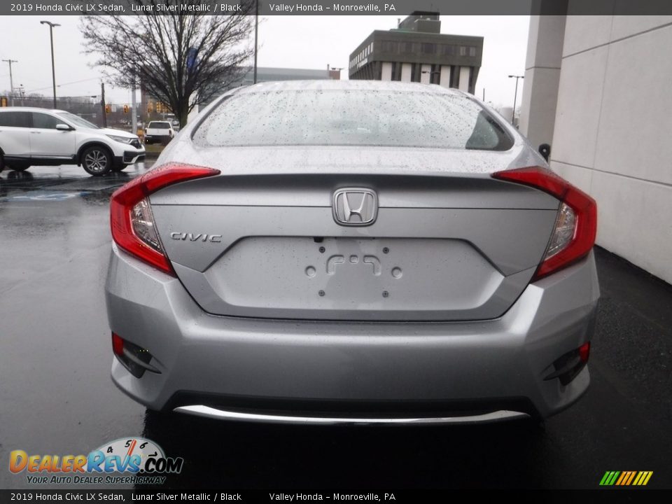 2019 Honda Civic LX Sedan Lunar Silver Metallic / Black Photo #7