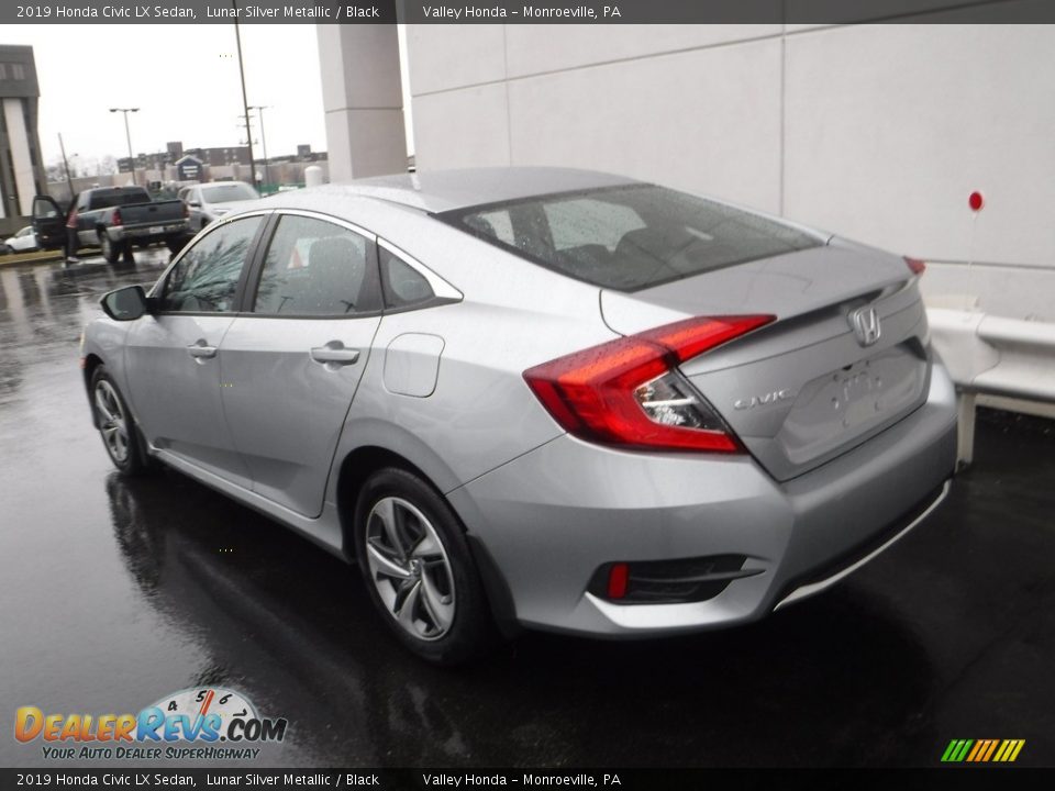 2019 Honda Civic LX Sedan Lunar Silver Metallic / Black Photo #8