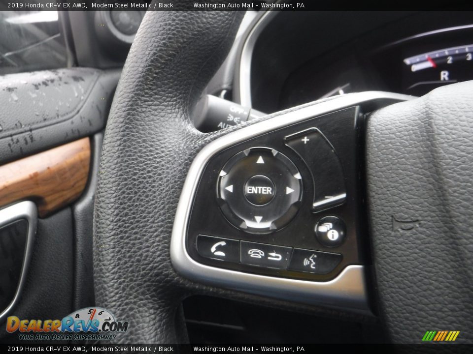 2019 Honda CR-V EX AWD Modern Steel Metallic / Black Photo #25