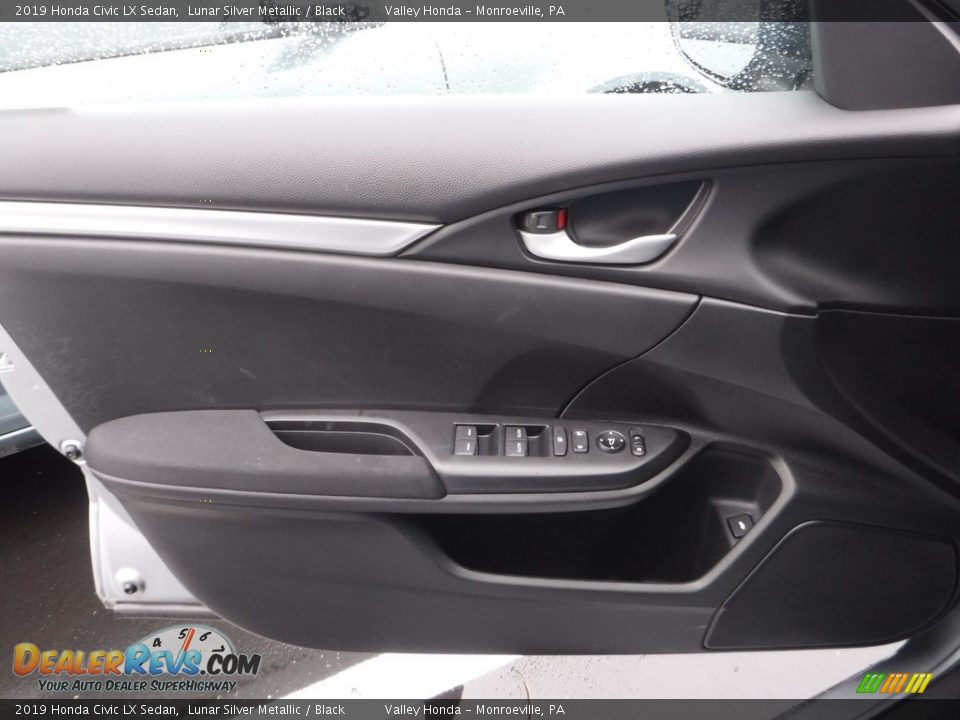 2019 Honda Civic LX Sedan Lunar Silver Metallic / Black Photo #9