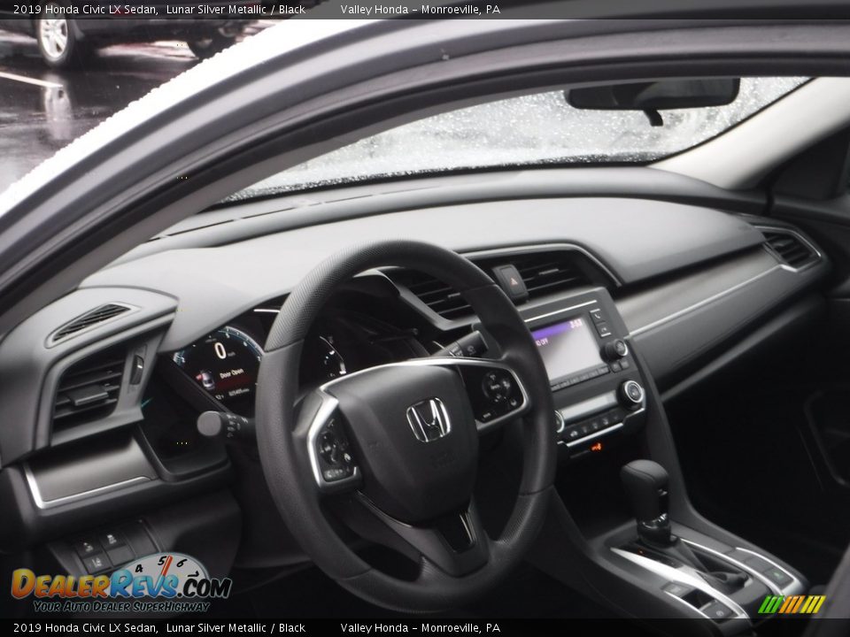 2019 Honda Civic LX Sedan Lunar Silver Metallic / Black Photo #12