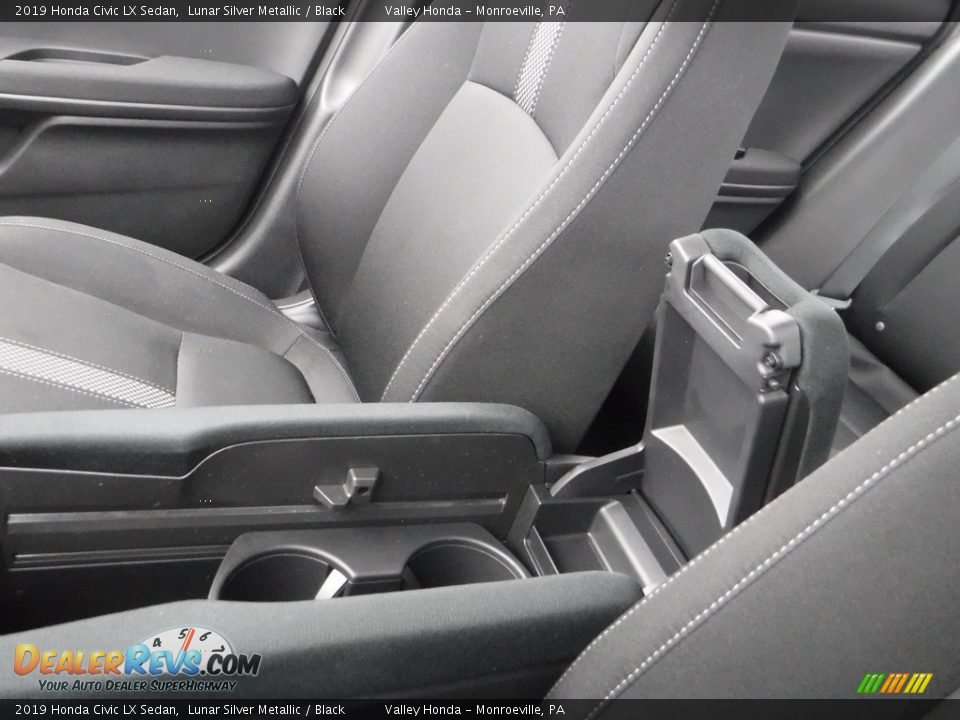 2019 Honda Civic LX Sedan Lunar Silver Metallic / Black Photo #19