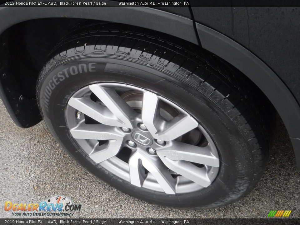 2019 Honda Pilot EX-L AWD Black Forest Pearl / Beige Photo #3