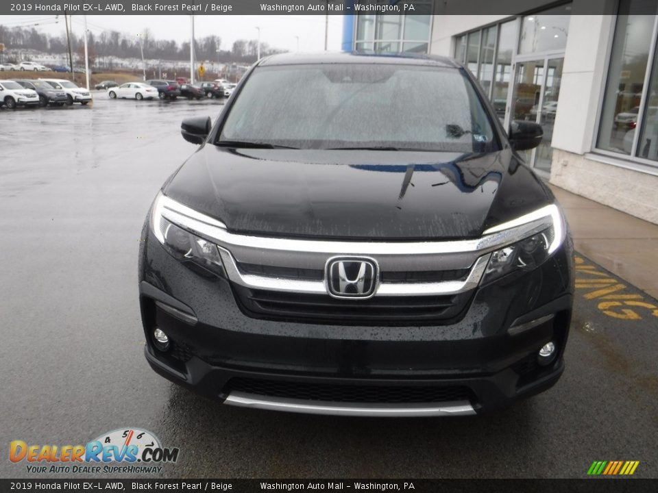 2019 Honda Pilot EX-L AWD Black Forest Pearl / Beige Photo #5