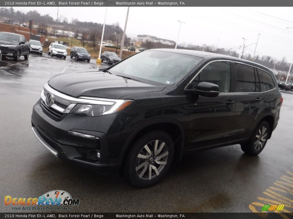 2019 Honda Pilot EX-L AWD Black Forest Pearl / Beige Photo #6