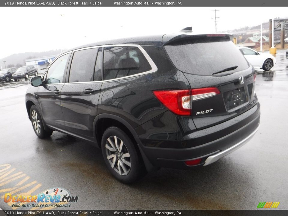 2019 Honda Pilot EX-L AWD Black Forest Pearl / Beige Photo #7
