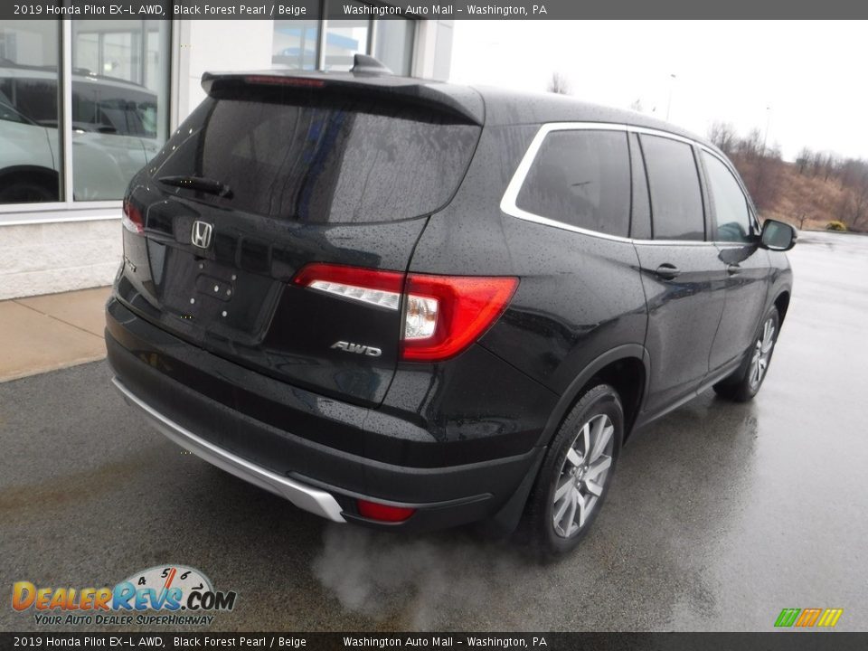 2019 Honda Pilot EX-L AWD Black Forest Pearl / Beige Photo #9
