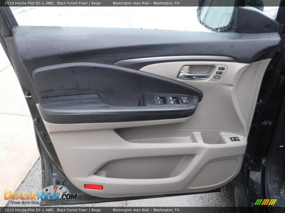 2019 Honda Pilot EX-L AWD Black Forest Pearl / Beige Photo #11