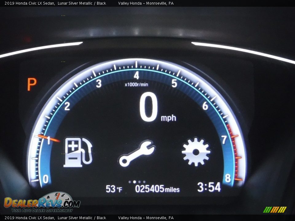 2019 Honda Civic LX Sedan Lunar Silver Metallic / Black Photo #27