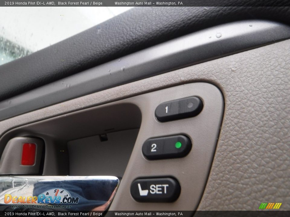 2019 Honda Pilot EX-L AWD Black Forest Pearl / Beige Photo #12
