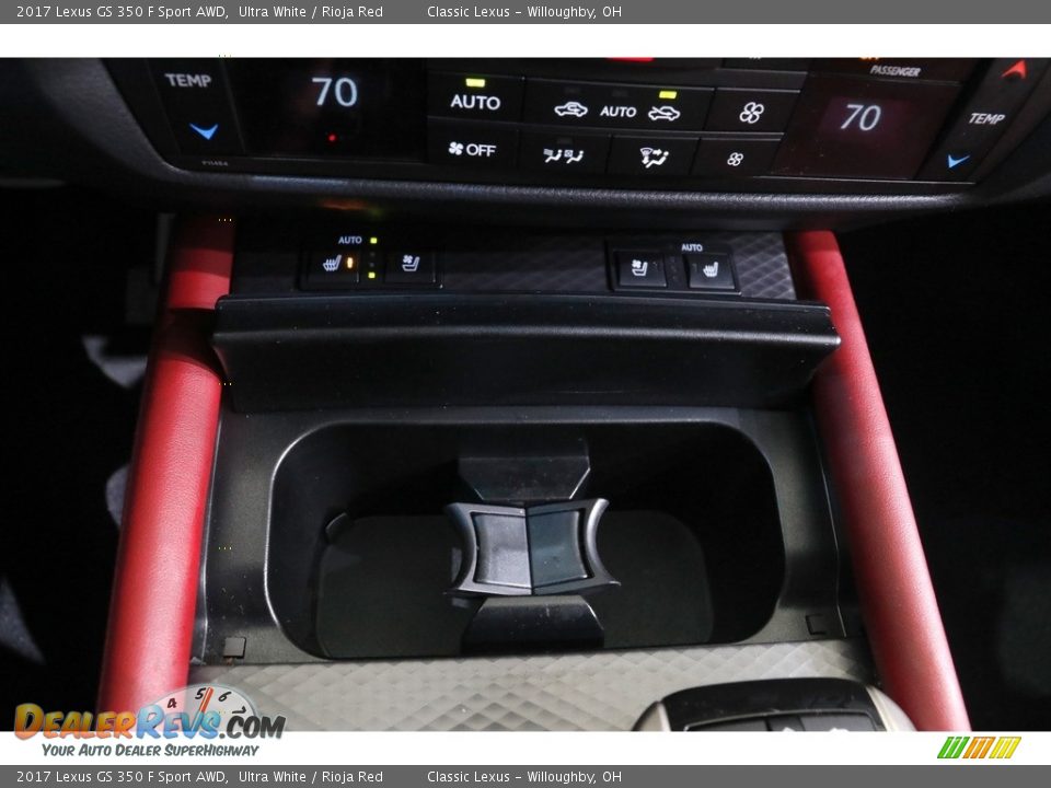 2017 Lexus GS 350 F Sport AWD Ultra White / Rioja Red Photo #19
