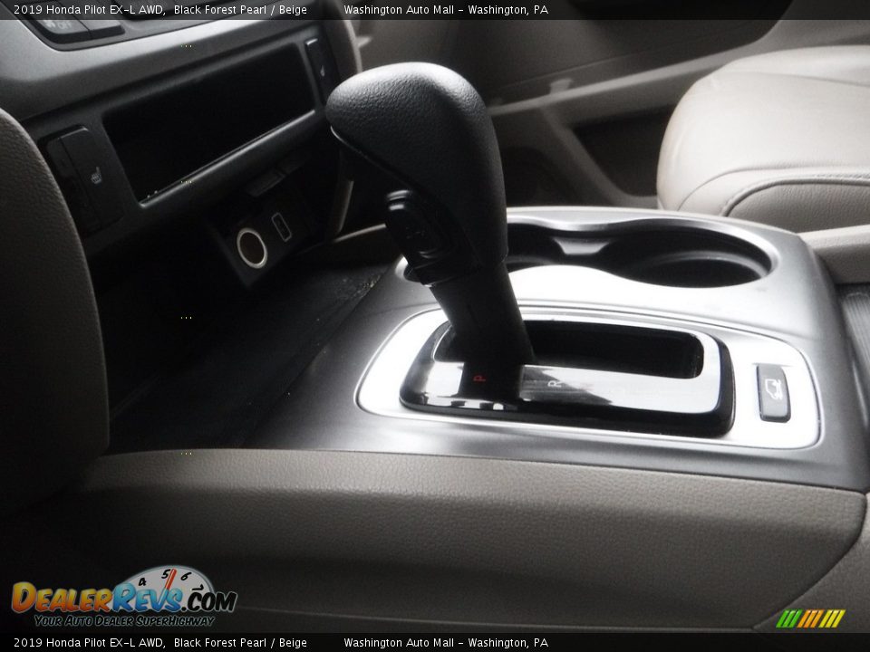 2019 Honda Pilot EX-L AWD Black Forest Pearl / Beige Photo #15
