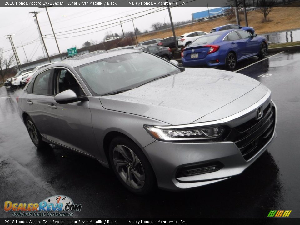 2018 Honda Accord EX-L Sedan Lunar Silver Metallic / Black Photo #6