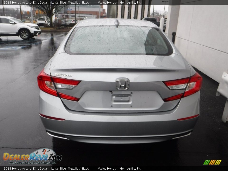 2018 Honda Accord EX-L Sedan Lunar Silver Metallic / Black Photo #8