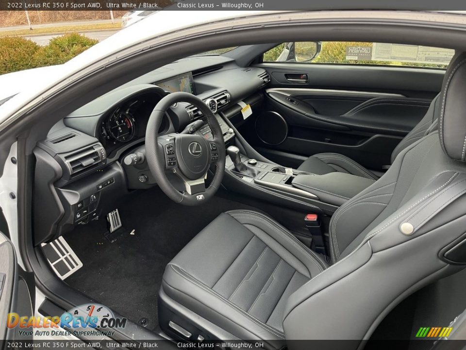 Black Interior - 2022 Lexus RC 350 F Sport AWD Photo #2