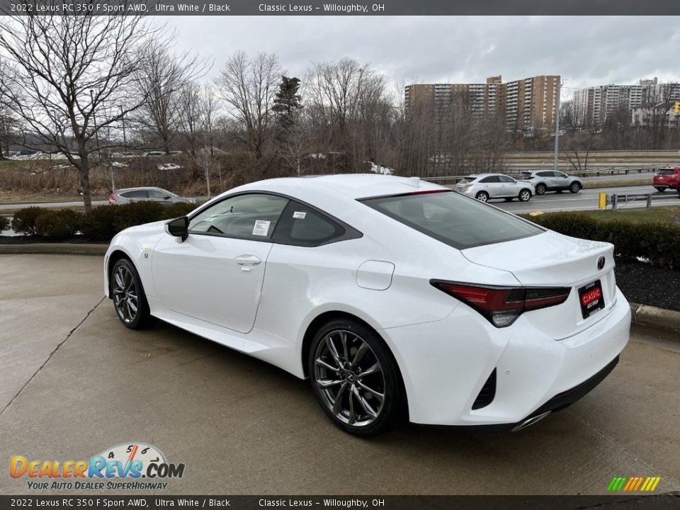 2022 Lexus RC 350 F Sport AWD Ultra White / Black Photo #3